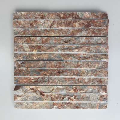 MULTICOLOR SAWN CHISELED NATURAL MARBLE STONE