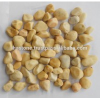 Yellow tumble pebble 15x20 mm