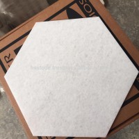 Crystal white Hex 30 cm marble tile