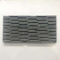 NATURAL STONE BLACK COMB CHISELED MARBLE